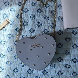 Kate Spade Love Shack Mini Lilac Moon Heart Crossbody